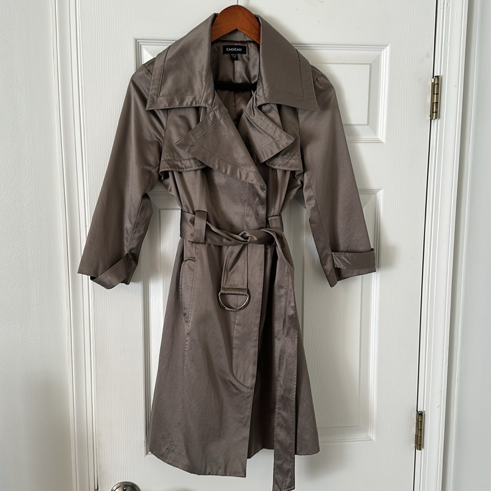 Tan/Olive BeBe Trench, Size S